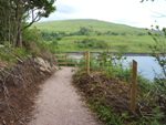 Footpath in Coille a Challtain overlooking entrance to Loch Aline